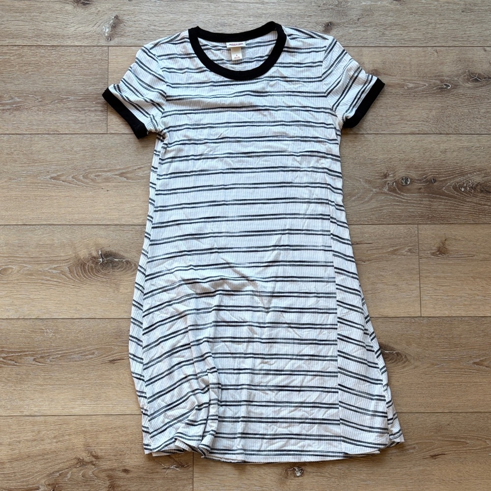 Mossimo Supply Co. Black and White Striped Dress